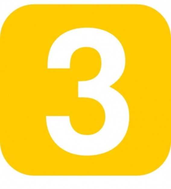 Number In Yellow Rounded Square clip art Vector | Free Download