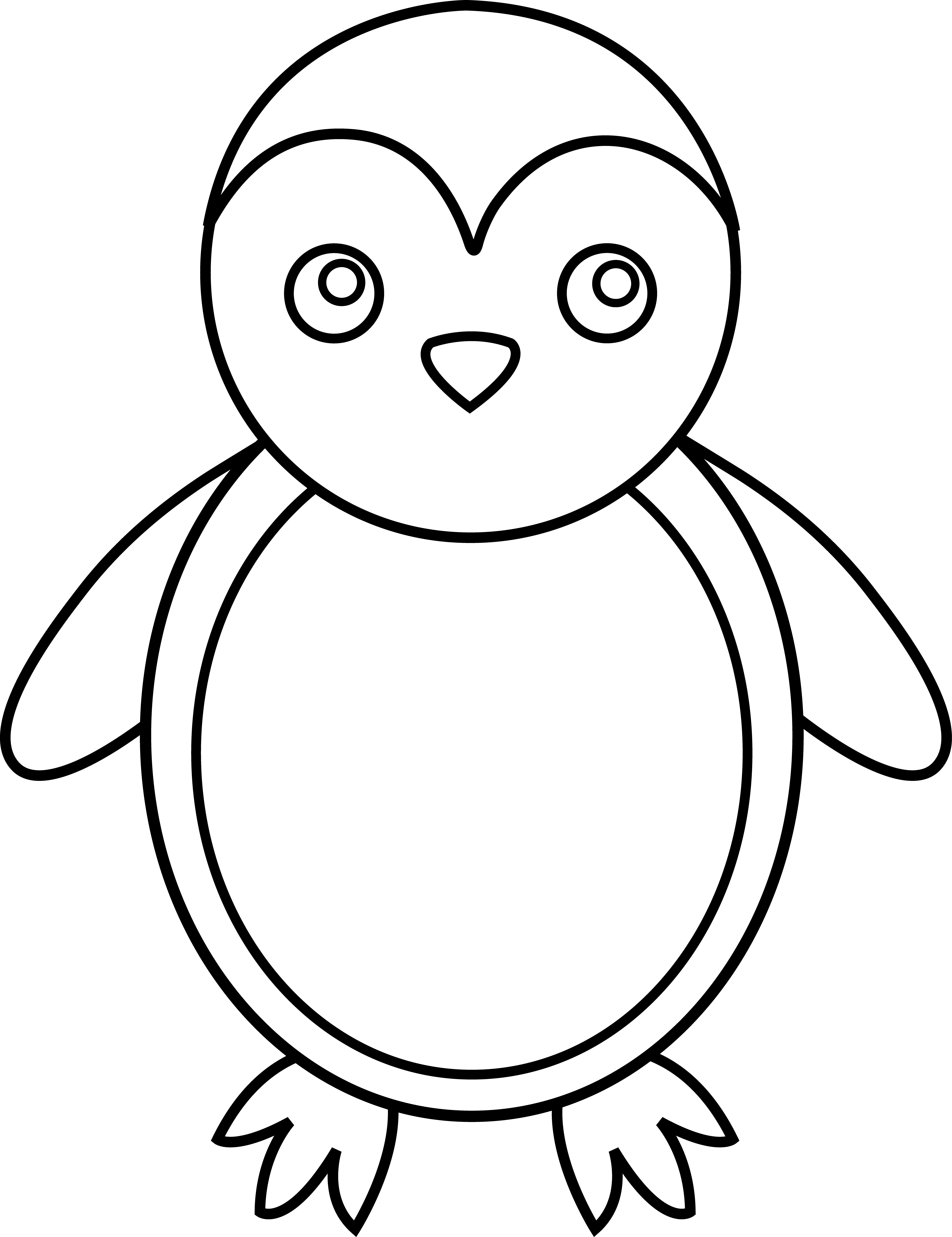 Cartoon Penguin Coloring Pages Cliparts co
