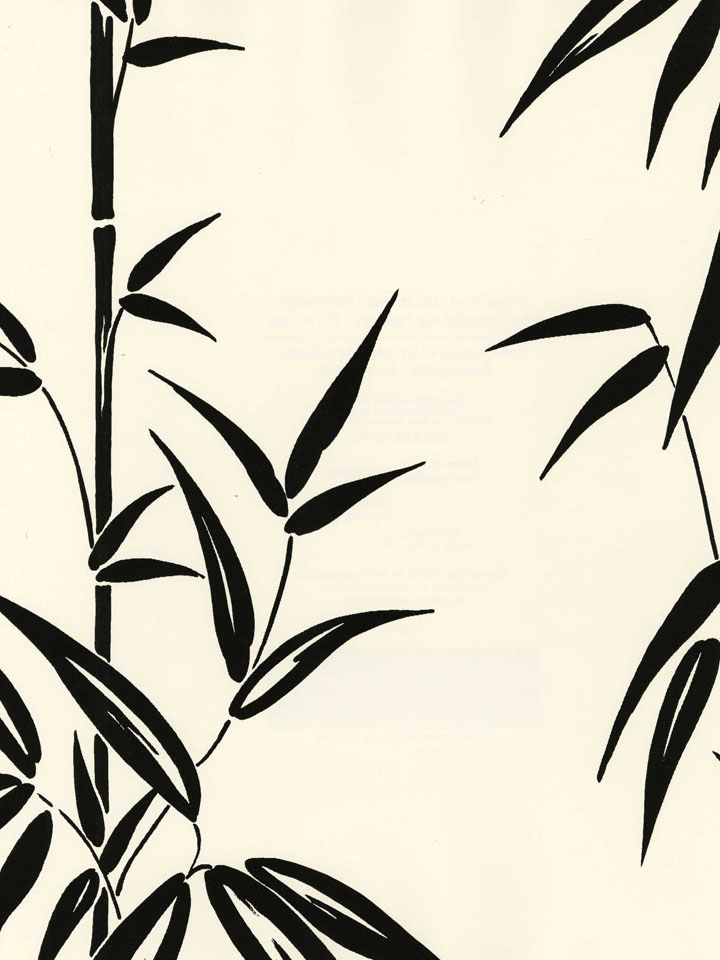 Off White Bamboo Leaves Wallpaper By Brewster