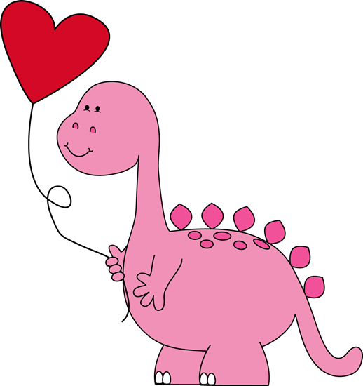 Dinosaur Valentine Balloon Clip Art - Dinosaur Valentine Balloon Image