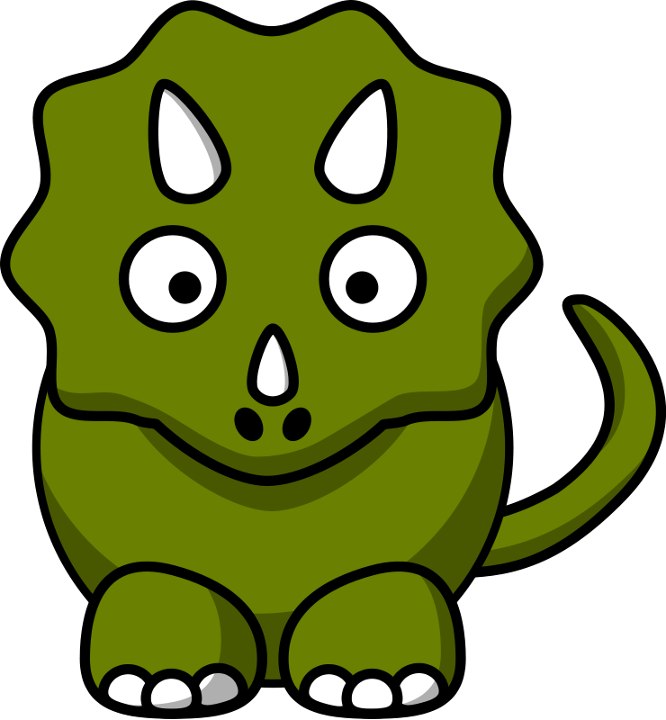 Triceratops image - vector clip art online, royalty free & public ...