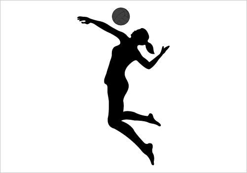 volleyball hitter clipart - photo #6