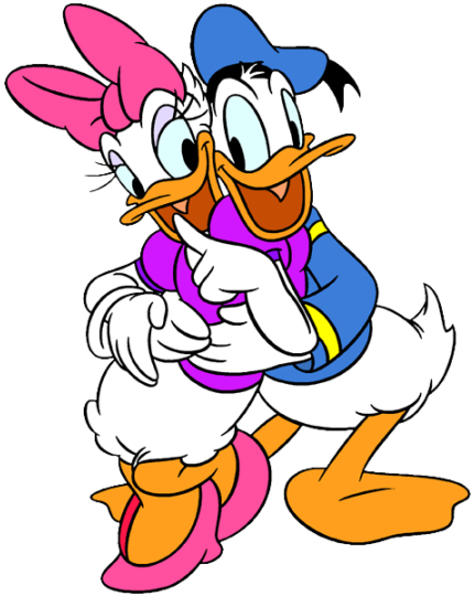 Disney's Daisy & Donald Duck Hug Clipart Image --> Disney-Clipart.com
