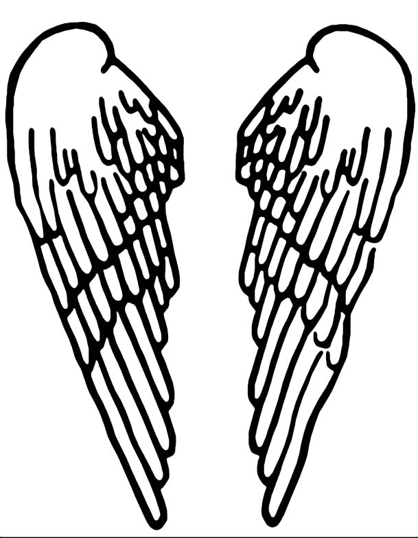 Angel Wings Stencil Cliparts co