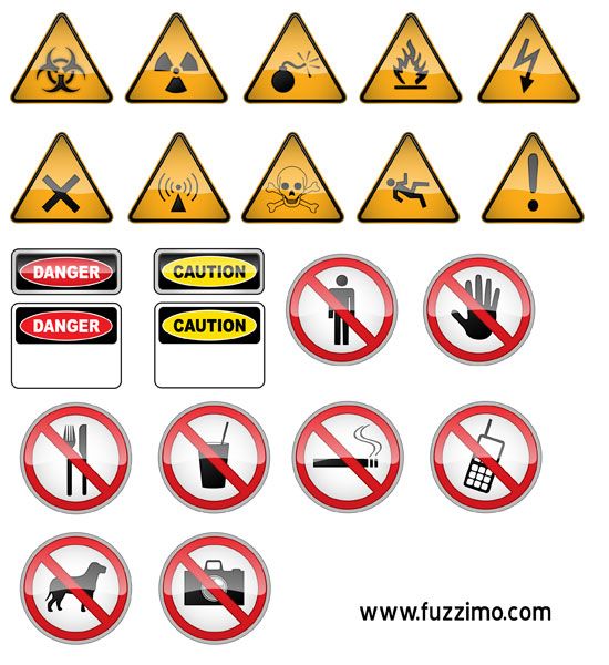 Hazard & Warning Signs | Halloween | Pinterest