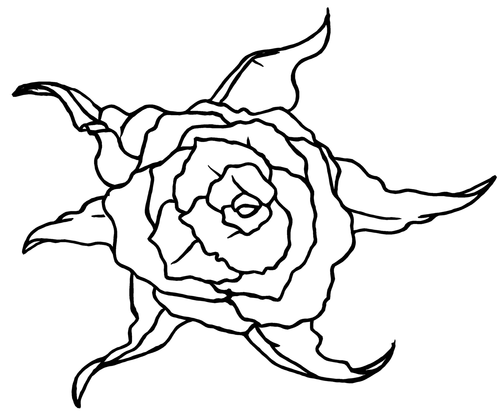 Rose Line Drawings - ClipArt Best