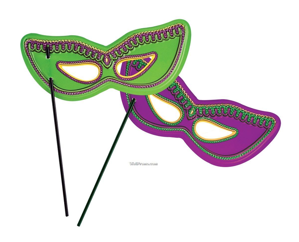 Printable Mardi Gras Mask,Imprinted Branded Printing Printed Mardi ...