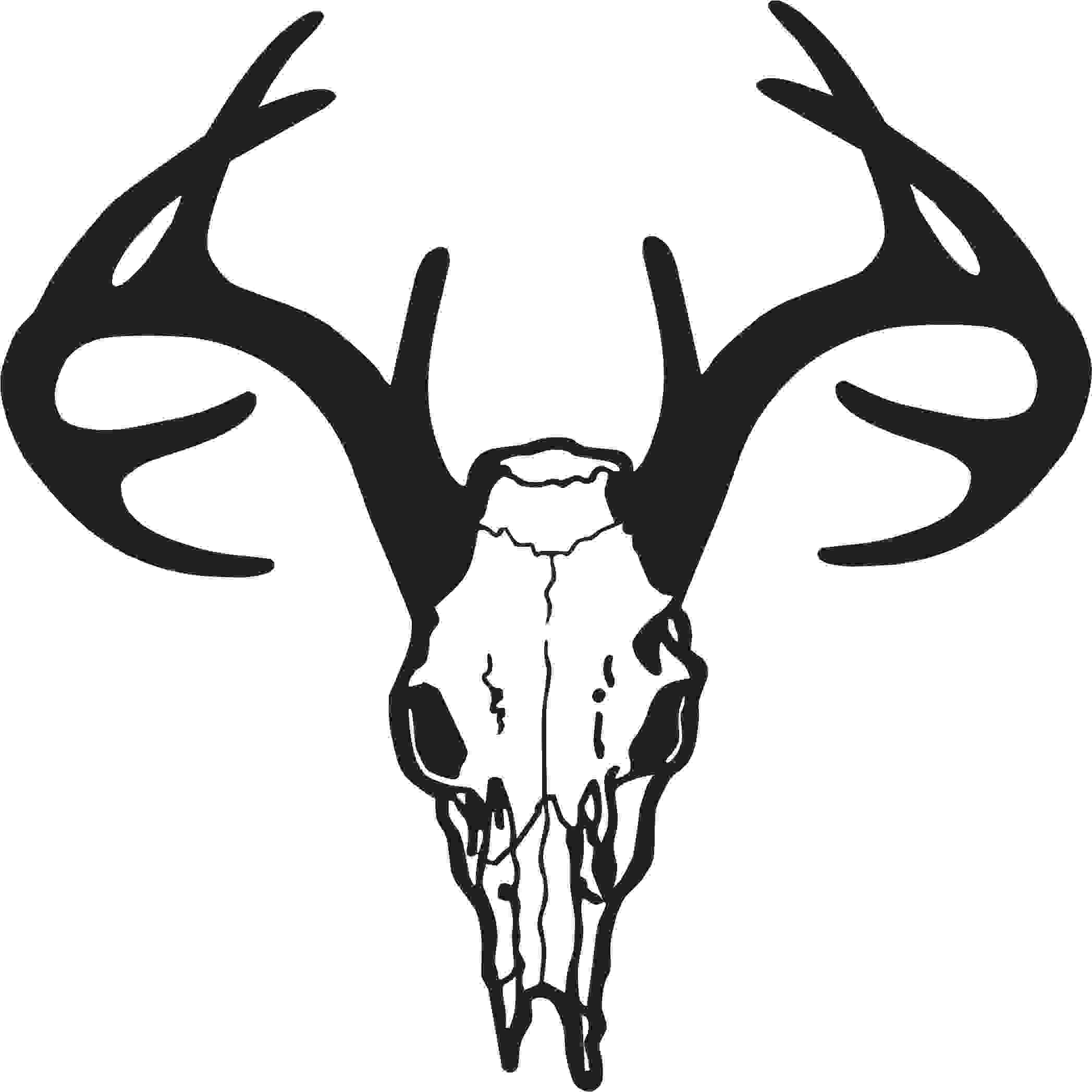 Deer Antlers Clipart Black And White | Clipart Panda - Free ...