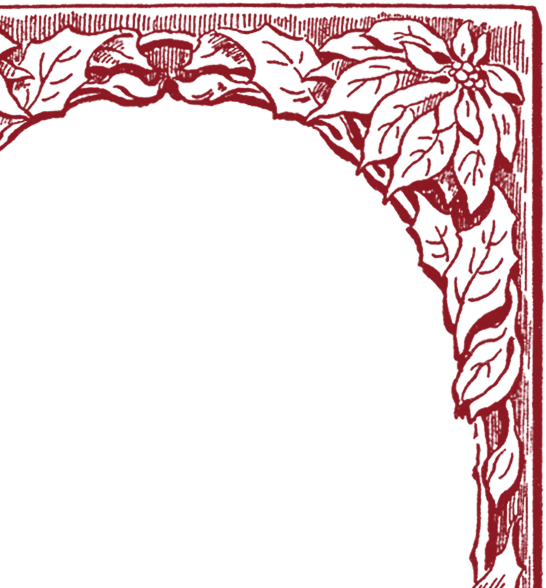 Poinsettia-Frame-GraphicsFairy ...