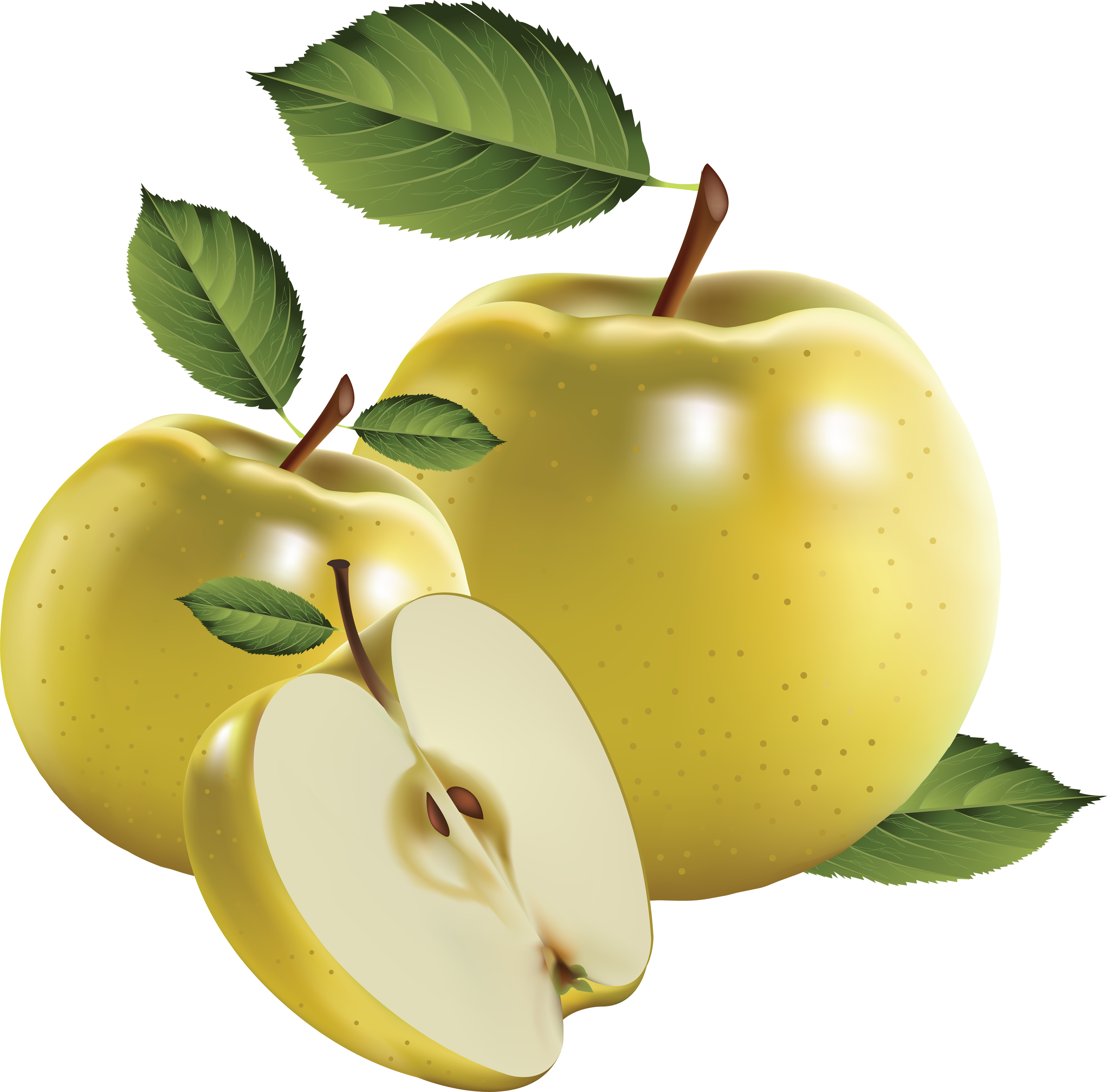 Download PNG image: Yellow PNG apple image, free apple PNG picture ...