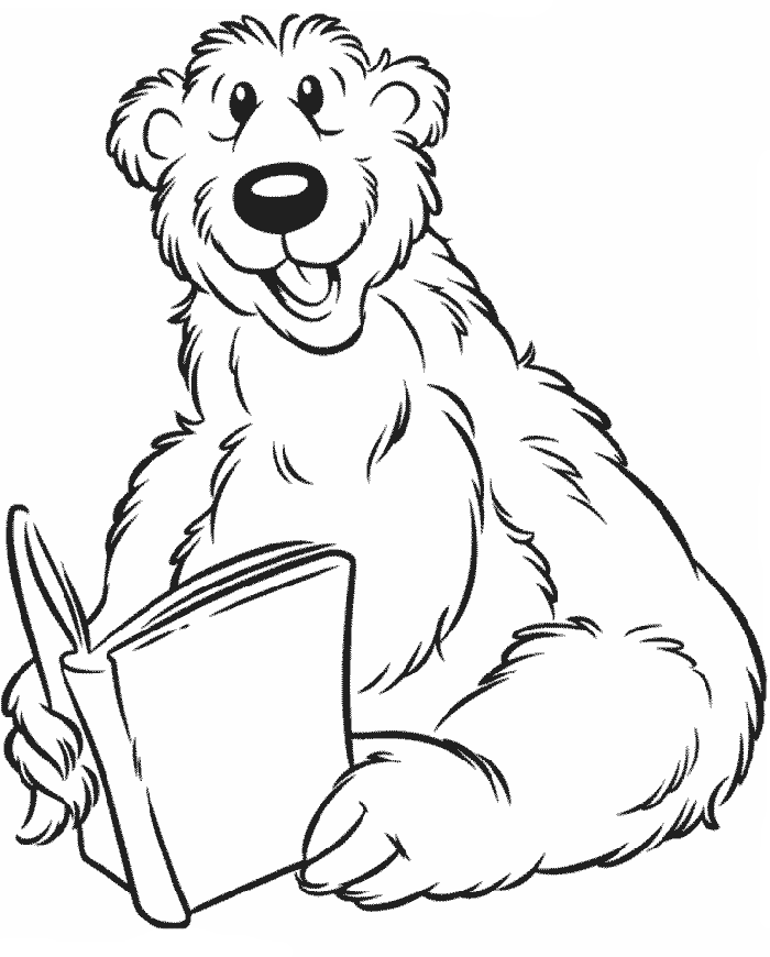 Weather Bear Coloring Page