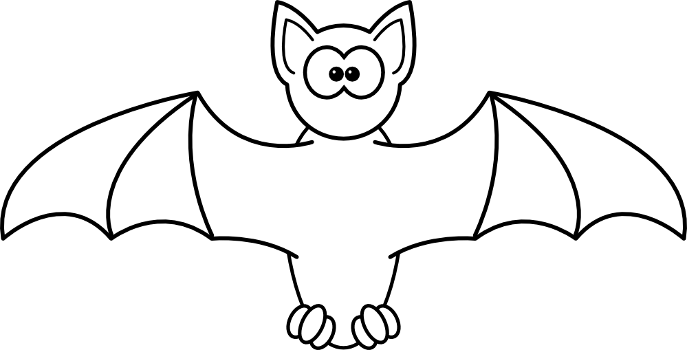 clipartist.net » Clip Art » Bat Black White Art Zeke Halloween SVG