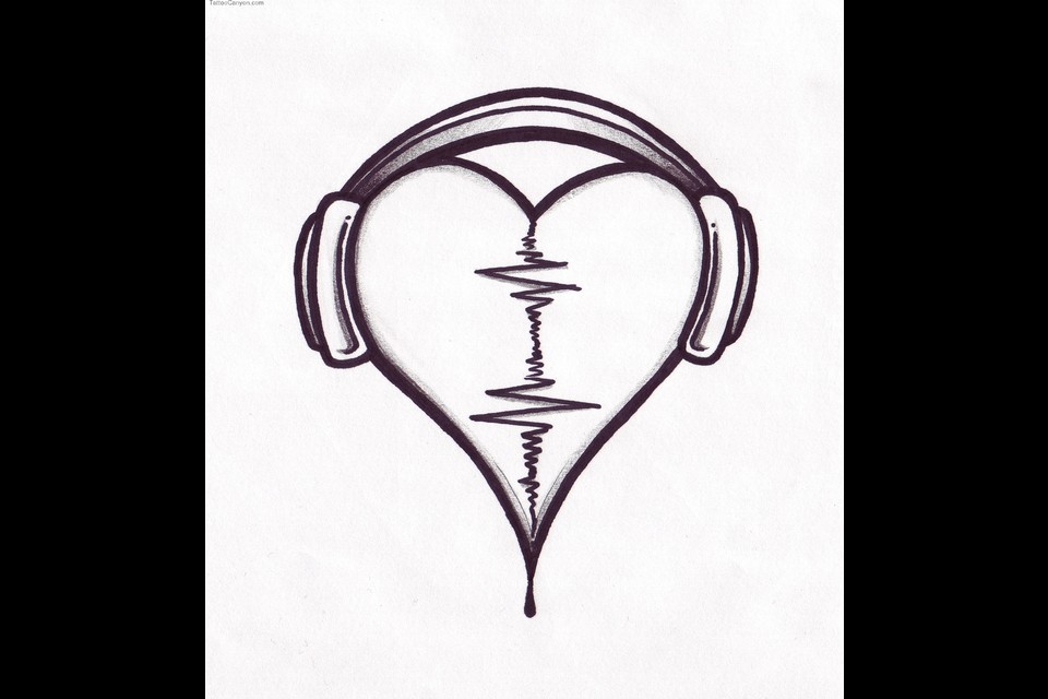 Audio Heart Tattoo Design By Pointofyou Designs Home Picture #