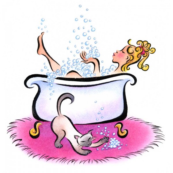 Bubble Bath « Sandy Haight Illustration