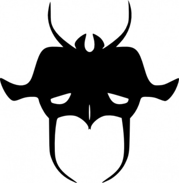 Devilish Mask clip art Vector | Free Download
