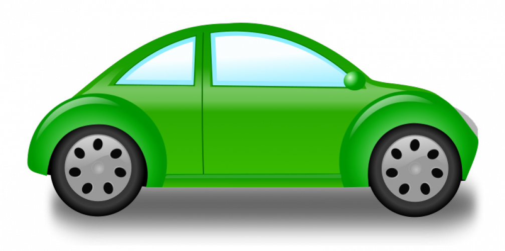 Small green car vector graphics | Public domain vectors