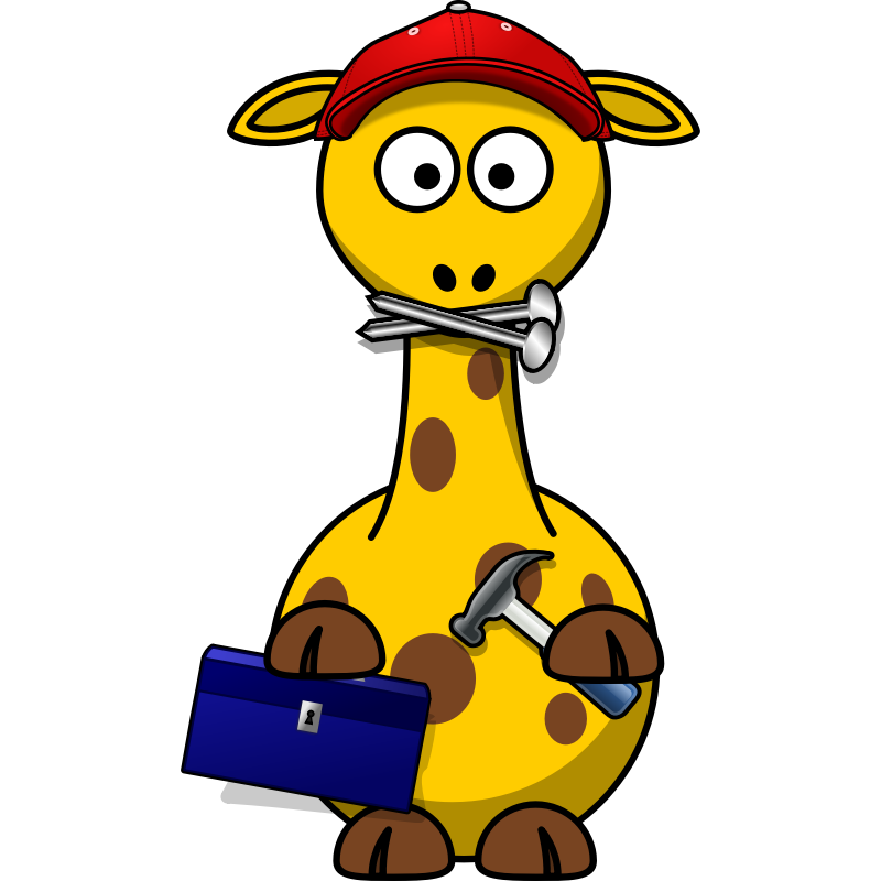Clipart - Giraffe Craftsmen