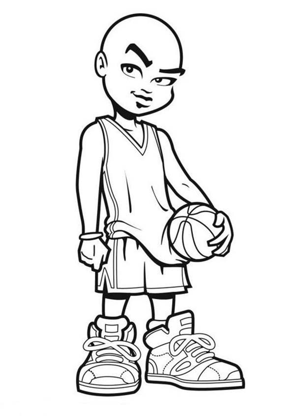 NBA Cartoon of Michael Jordan Coloring Page: NBA Cartoon of ...