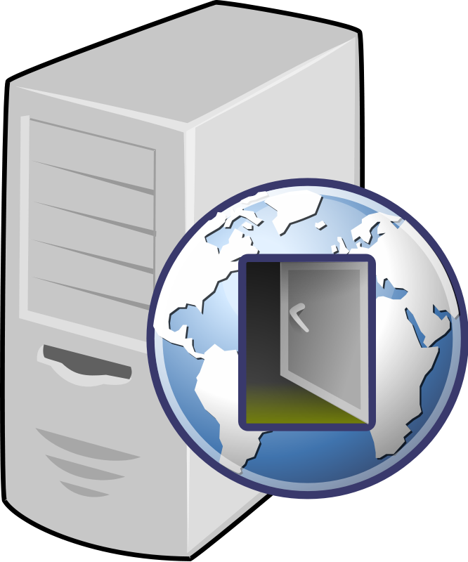 internet wired server clipart