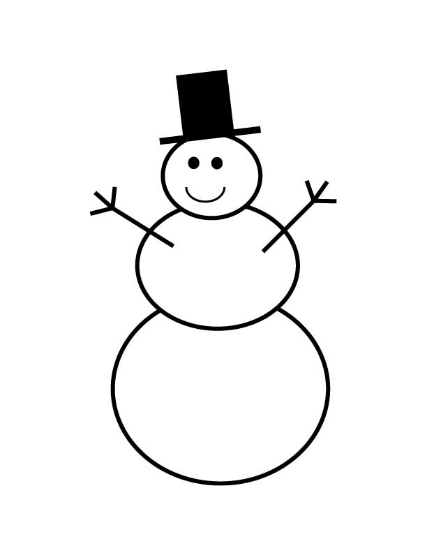 Free Printable Snowman Coloring Pages