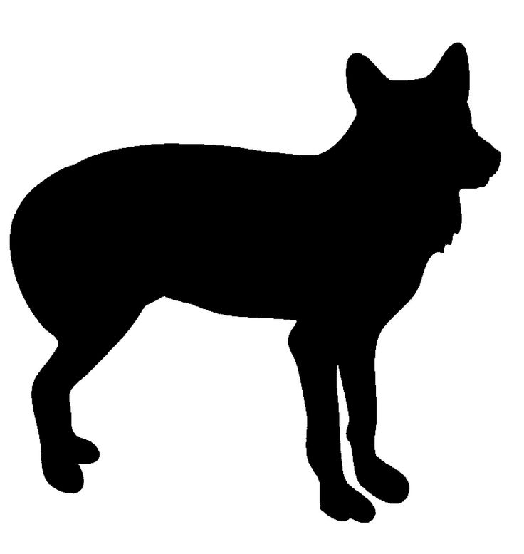 Black silhouette of wolf | Cakes - Hunting | Pinterest