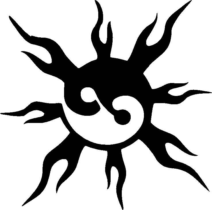 YING YANG SUN STENCIL - TAG Body Art