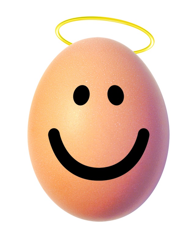 EGG,CARTOON WITH FACE,SMILING & HALO by Sunny Queen Australia Pty ...