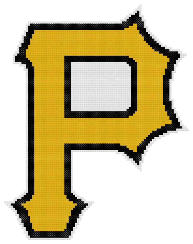 Counted Cross Stitch Pattern, Pittsburgh Pirates Logo - Instant Downl…