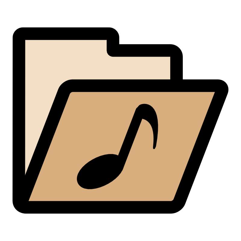 Clipart - primary folder music