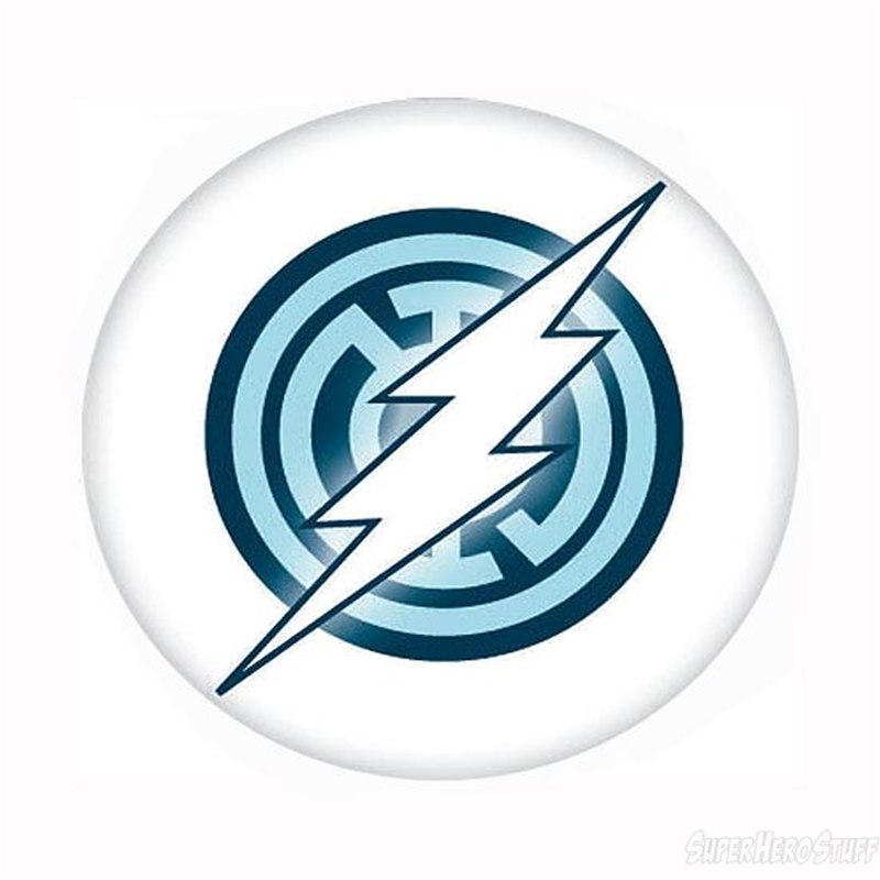 Blue Lantern Flash Symbol Button