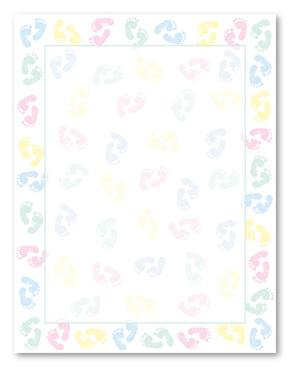 baby shower borders for word documents