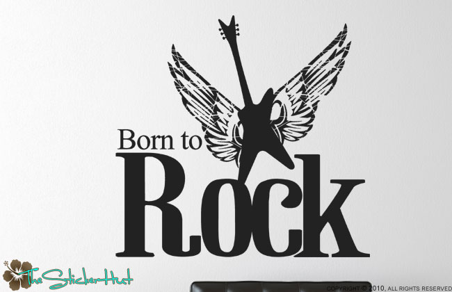 Born to Rock Guitar, TheStickerHut.com