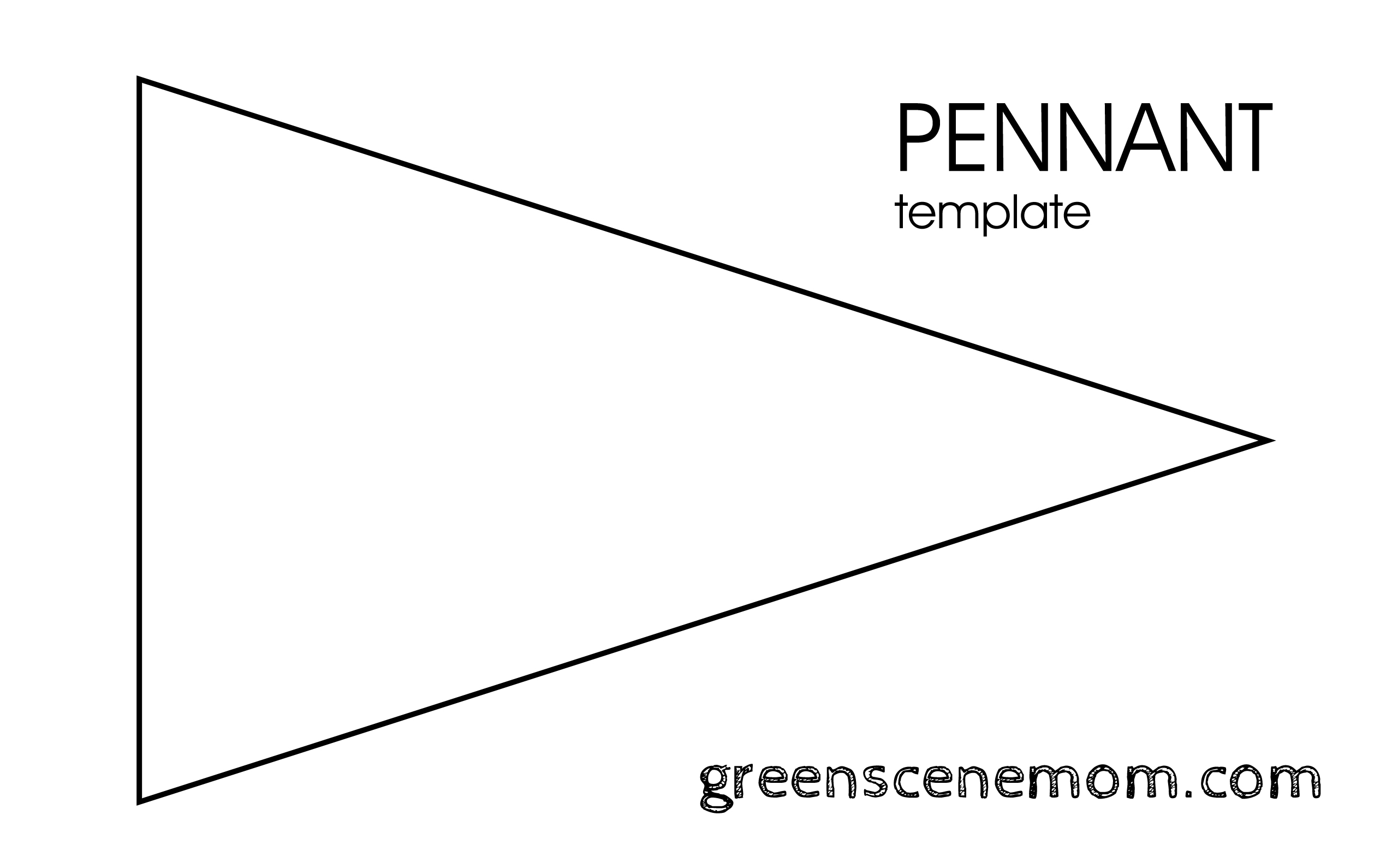 Pennant Banner Template - Cliparts.co Intended For Free Printable Pennant Banner Template