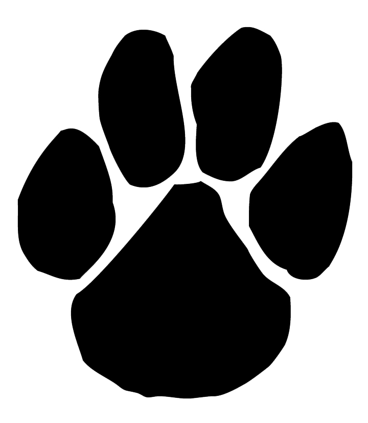 Picture Of A Panther Paw Print - ClipArt Best