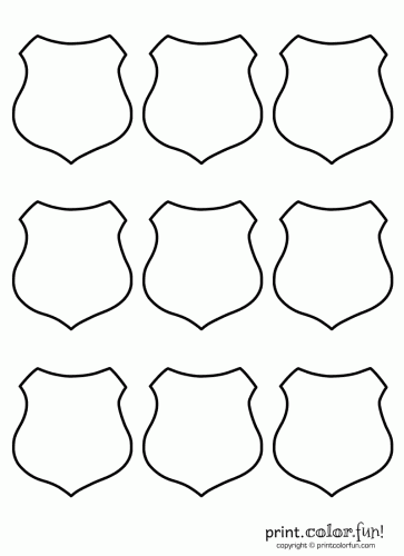 Police Badge Coloring Page - Coloring PagesColoring Pages