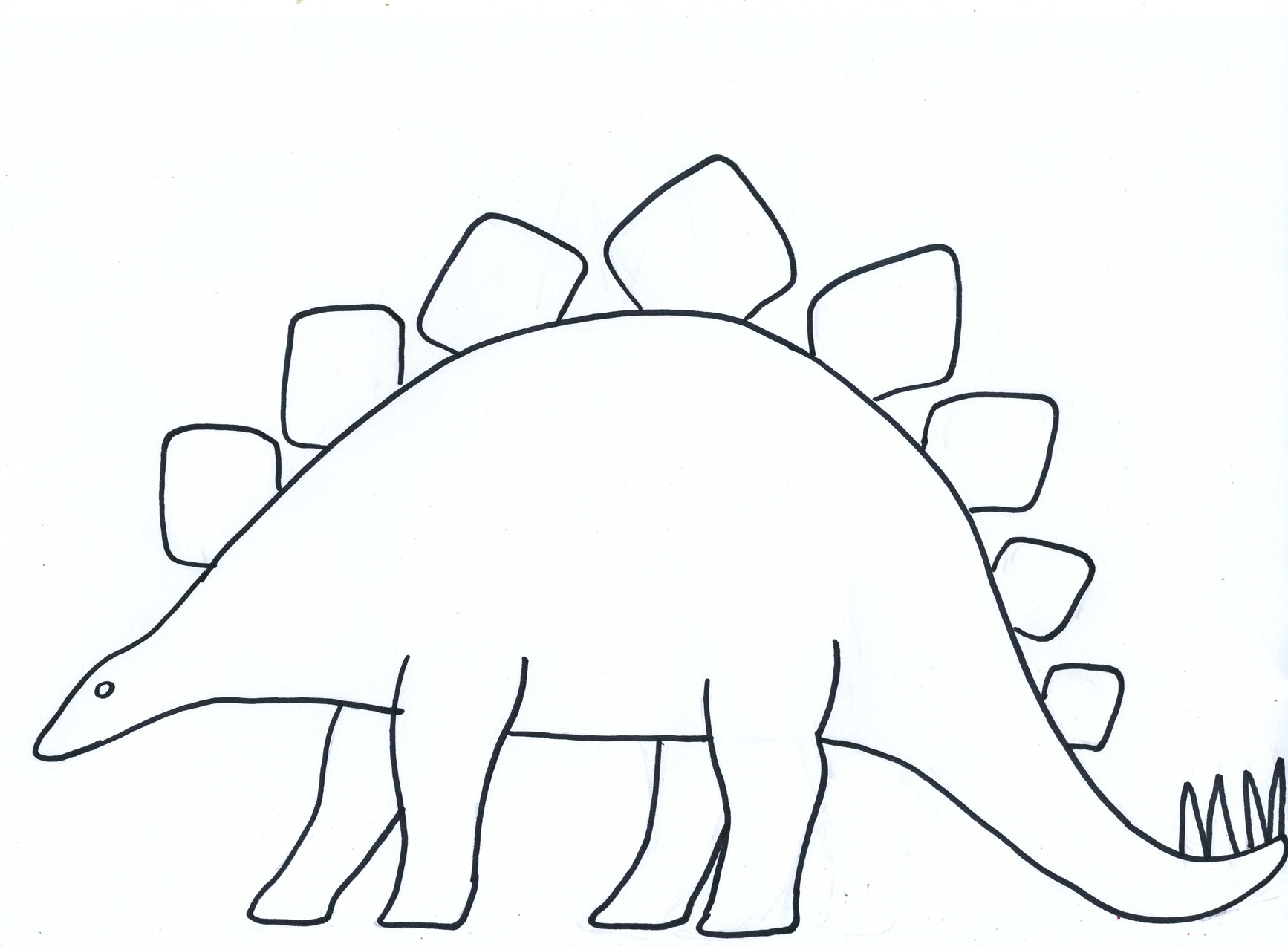 Dinosaur Outline Template Cliparts co