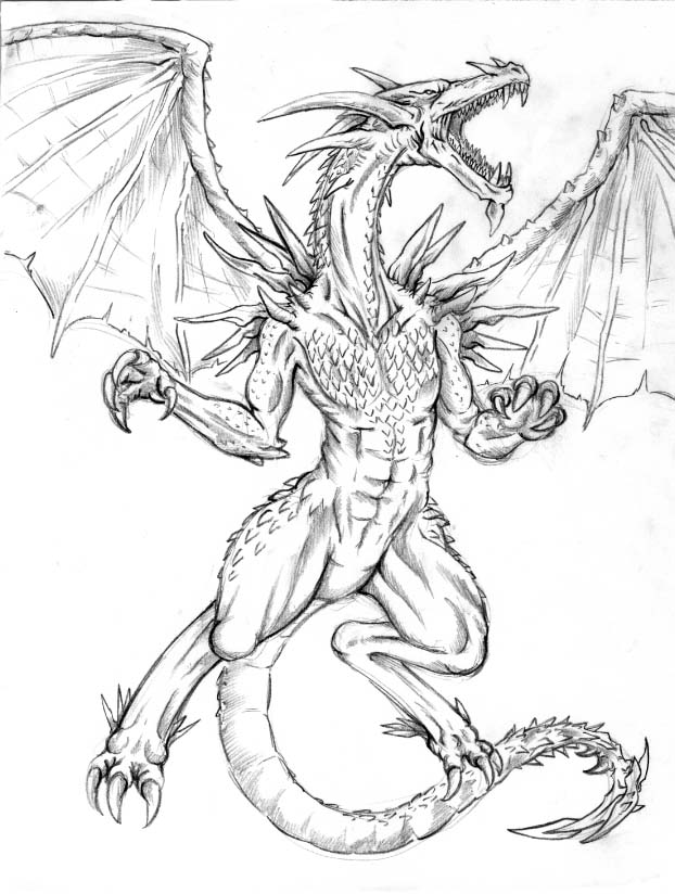 Really Cool Dragon Drawings images