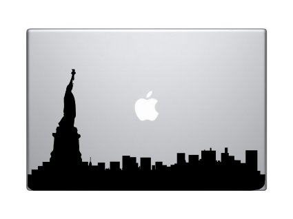 Amazon.com: Statue of Liberty Silhouette of New York City Macbook ...