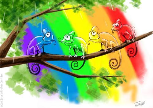 Rainbow By Jesse Ribeiro | Philosophy Cartoon | TOONPOOL