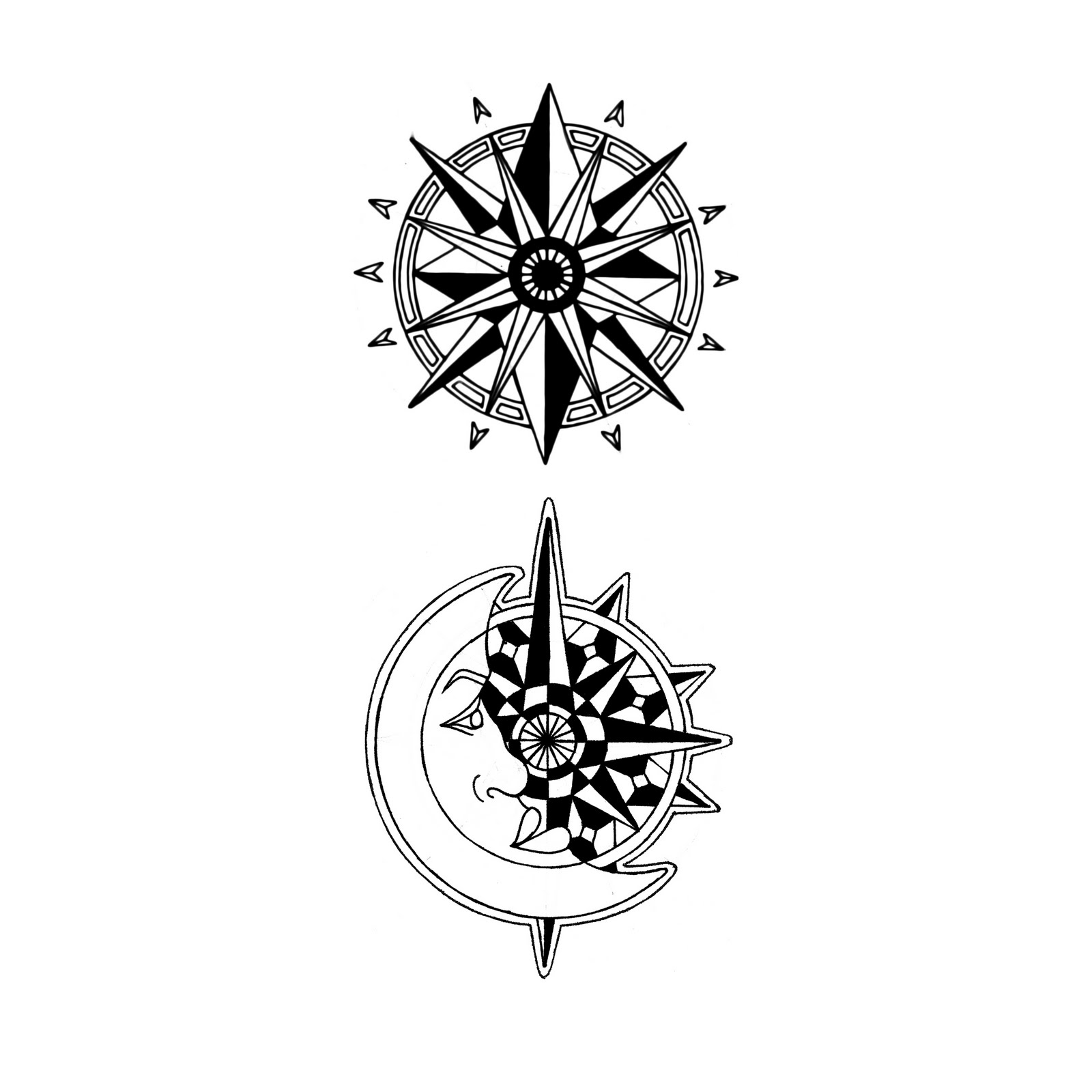 Compass Rose Tattoo Designs Clipart Best Cliparts Co