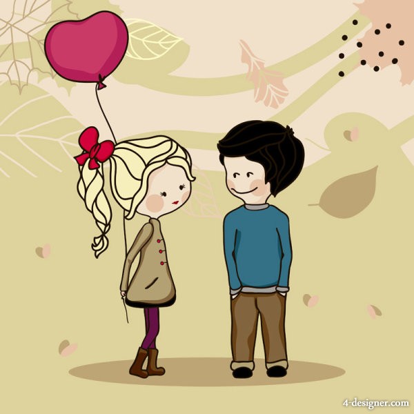 Cute Cartoon Couple - Cliparts.co