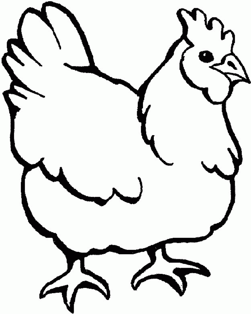 Chicken Coloring | Printable Coloring