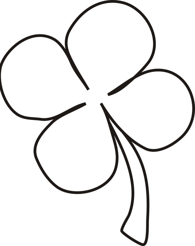 four leaf clovers Colouring Pages (page 3)
