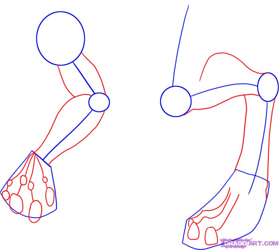 How to Draw Dragon Legs Arms and Talons, Step by Step, Dragons ...