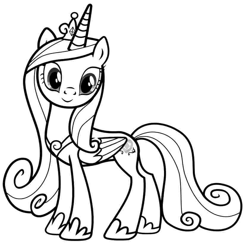 Colouring Sheets Cartoon My Little Pony Printable Free For Boys ...