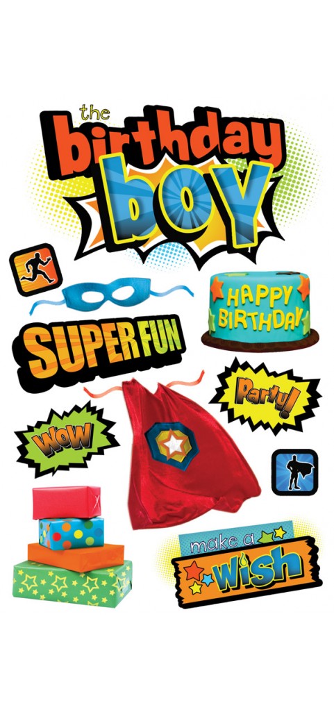 Birthday Boy 3D Sticker | Paper House