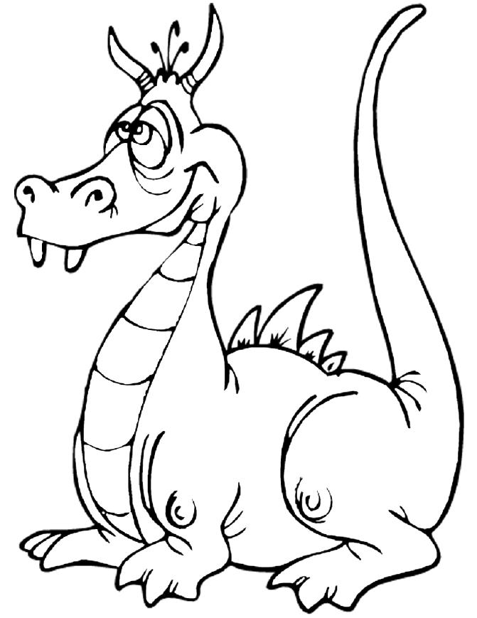 Dragon Coloring Sheets - Kiddies Coloring Pages
