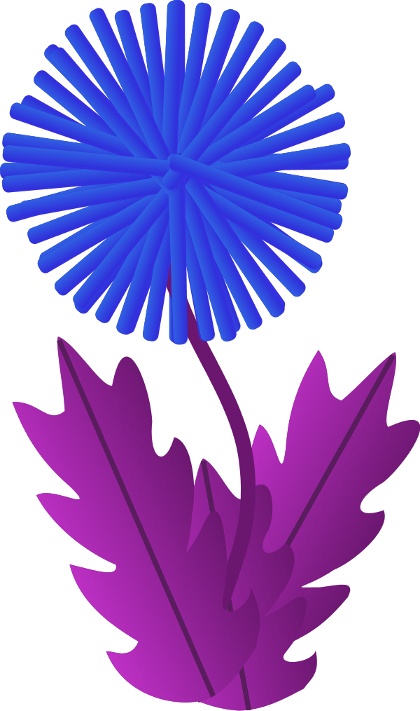 flower dandelion - vector Clip Art