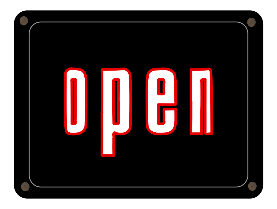 Open and Closed signs Clipart, vector clip art online, royalty ...