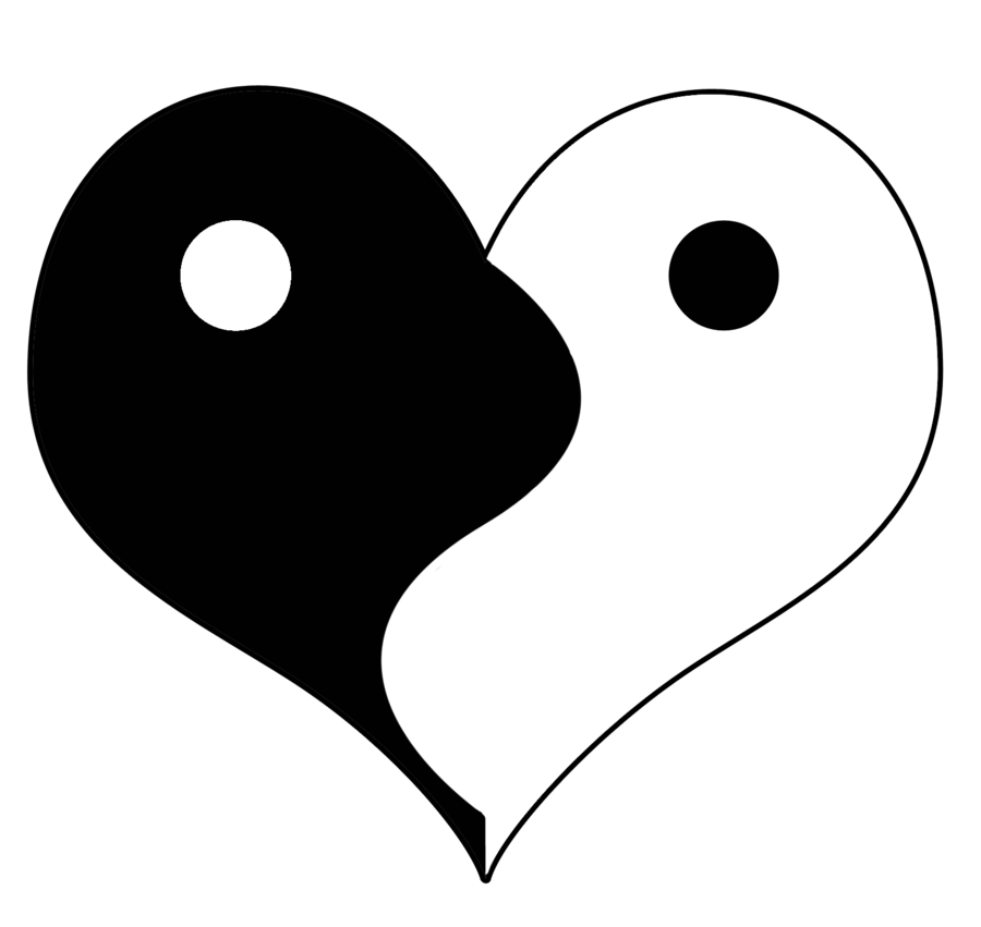 Ying-Yang Heart Symbol by Balrond on deviantART